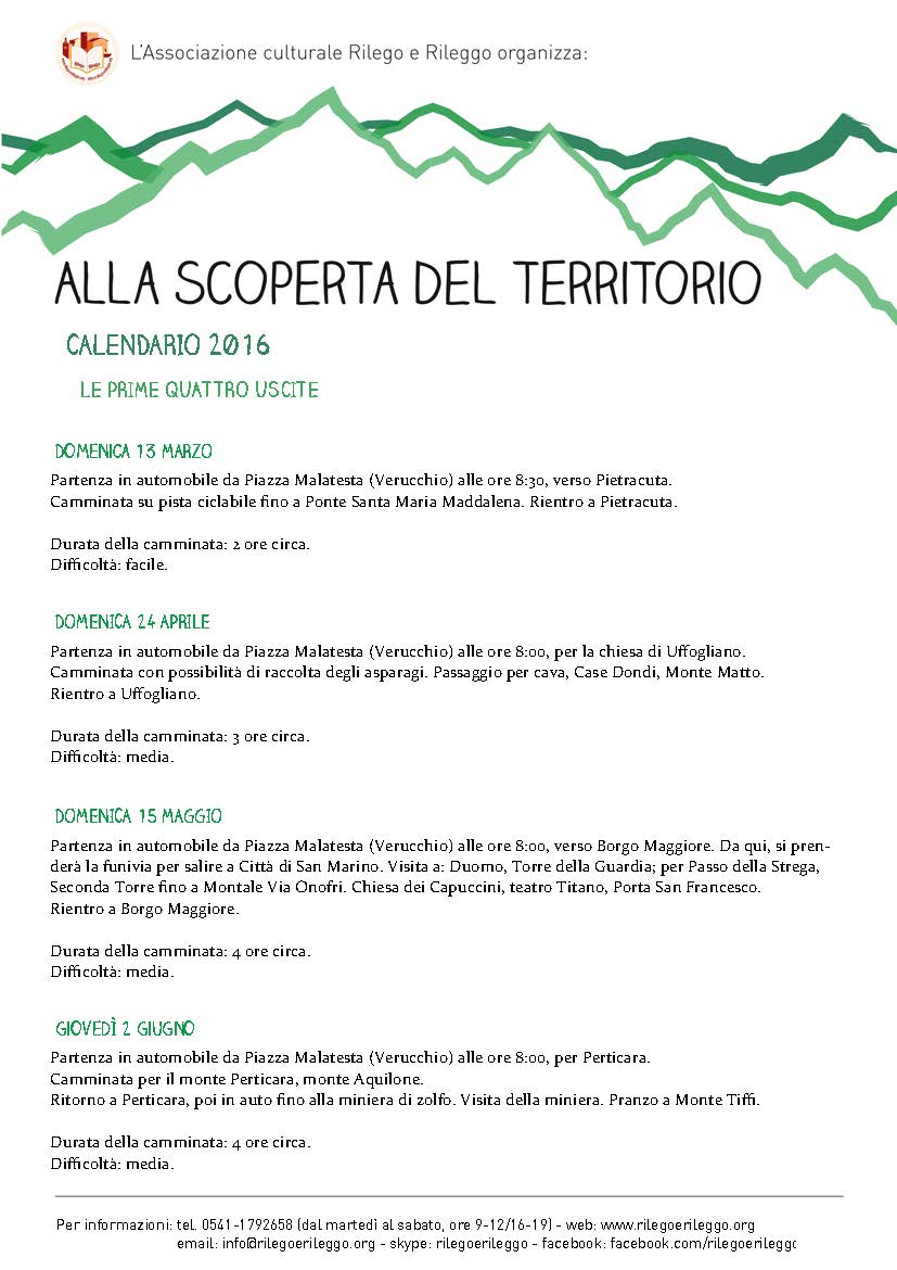 Alla scoperta del territorio